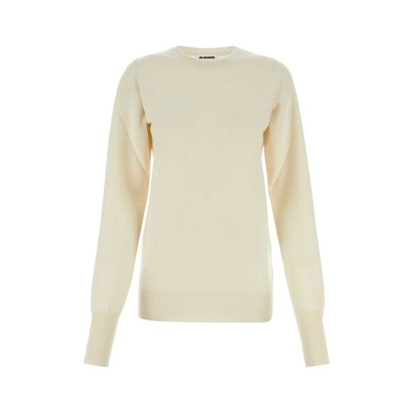 Jil Sander Women Ivory Cashmere Sweater